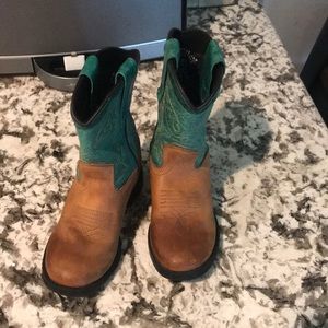 😍 Beautiful Teal green toddler cowgirl boots 😍